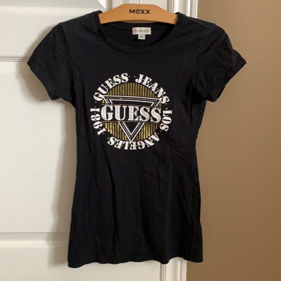 Guess Black and Gold TShirt - Picture 1 of 3